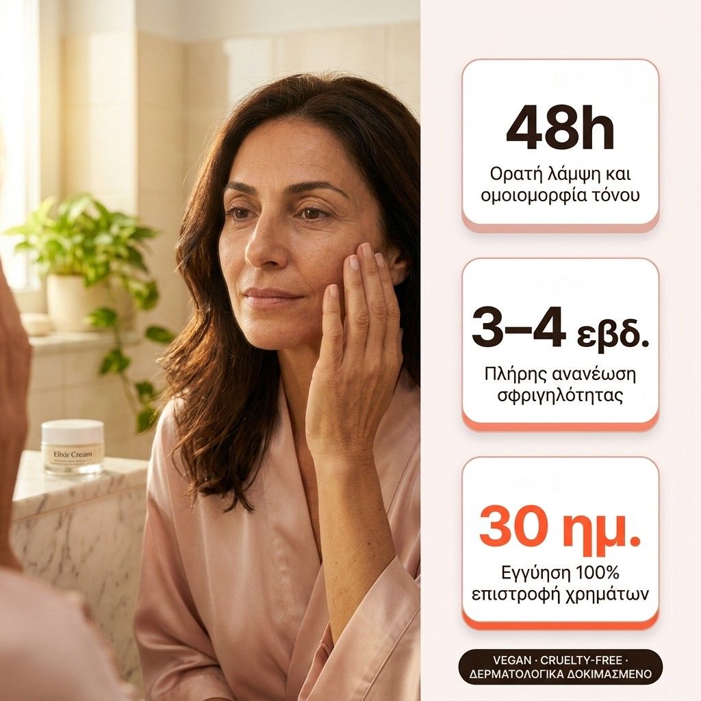 Daynava Elixir+ Κρέμα – Τέλεια Επιδερμίδα, Χωρίς Καμία Προσπάθεια